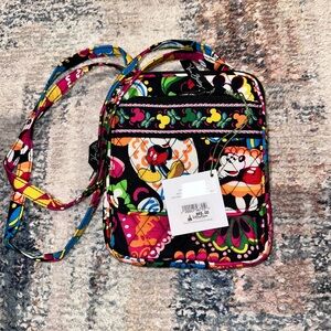 Vera Bradley Disney Mickey Mouse Multicolor Floral Crossbody Bag